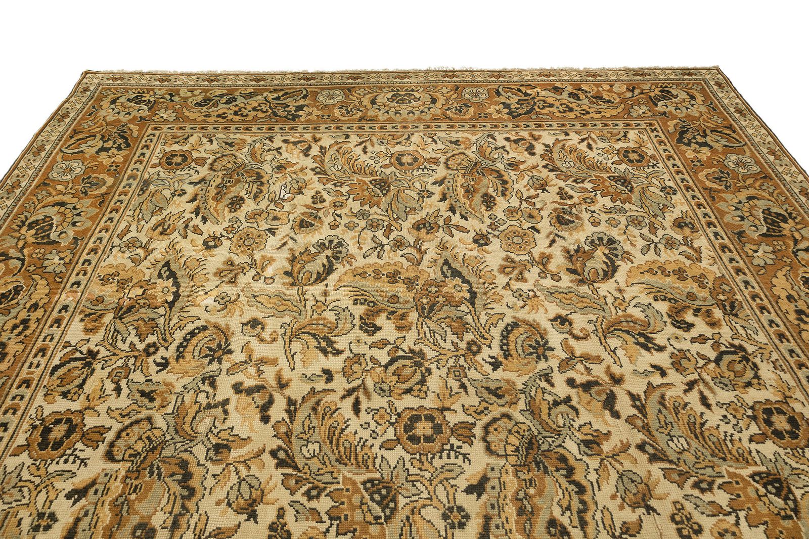 Antiek Spaans Savonnerie-tapijt, 586 × 429 cm, ca. jaren 1920 photo Textiel