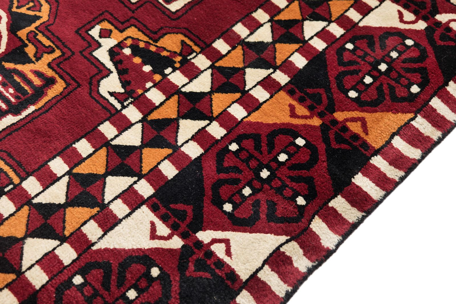 Mid-Century Samarkand vloerkleed, 544 × 460 cm, ca. jaren 1950 photo vinterior