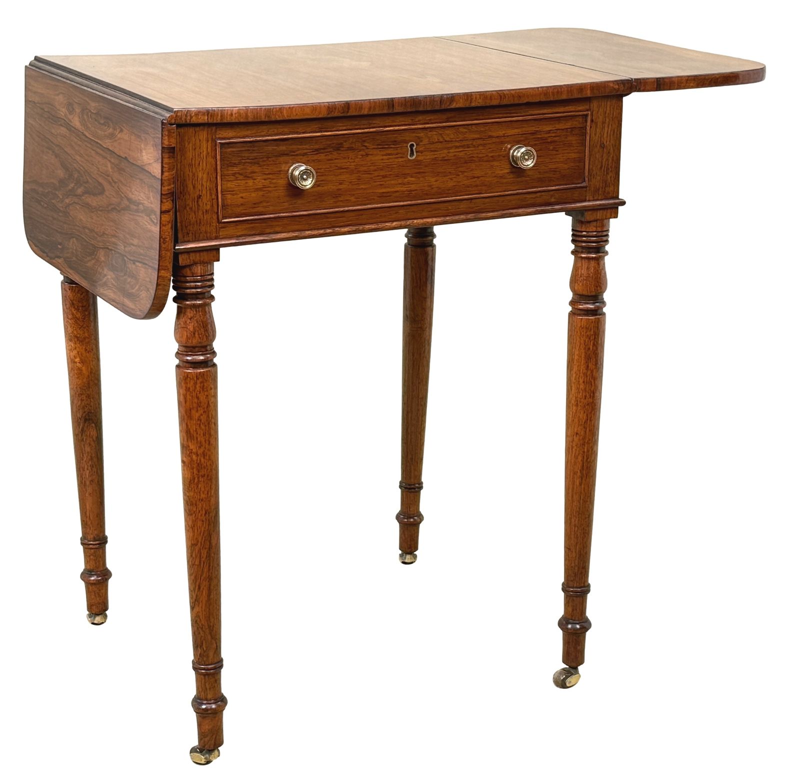 Early 19th Century Rosewood Pembroke Table, Regency Period (England, Circa 1825) photo 3500.0