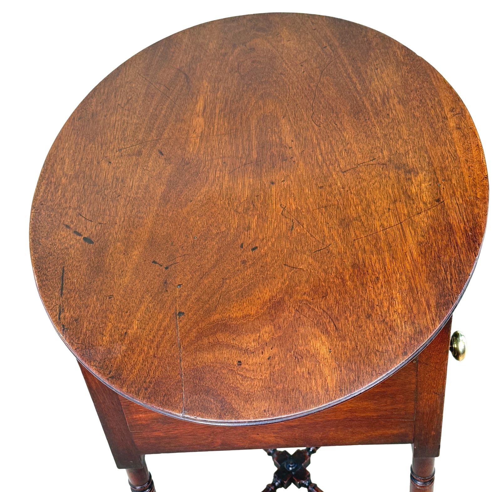Early 19th Century Mahogany Oval Top Occasional Table, Georgian (England, Circa 1815) photo 2995.0