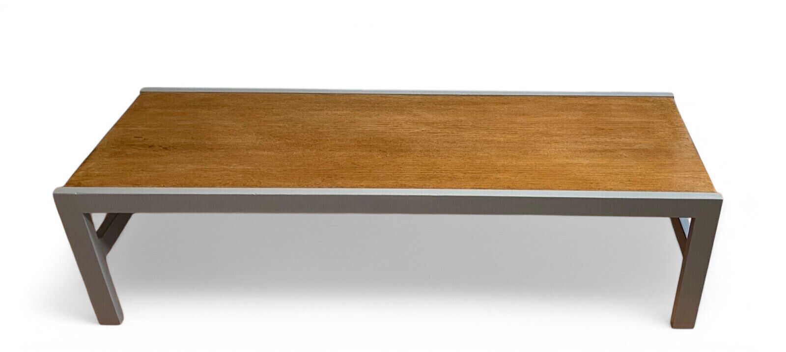 Upcycled Grey And Oak Modern Industrial Style Coffee Table 4ft photo for sale