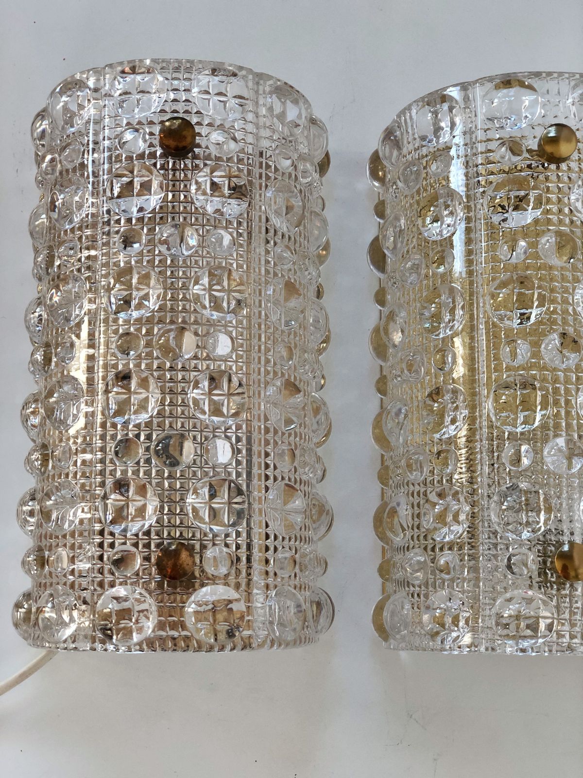 Orrefors Crystal Glass Sconce 'Venus' Rd 2002 photo for sale