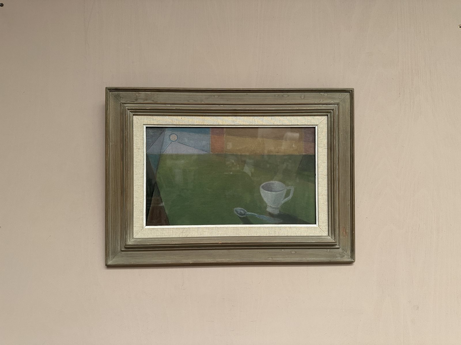 Original Glazed Oil On Paper – Still Life By Ann Sjöström – Vintage & Framed, Approx. 50 X 40 Cm (19.7 X 15.7 In) photo Art