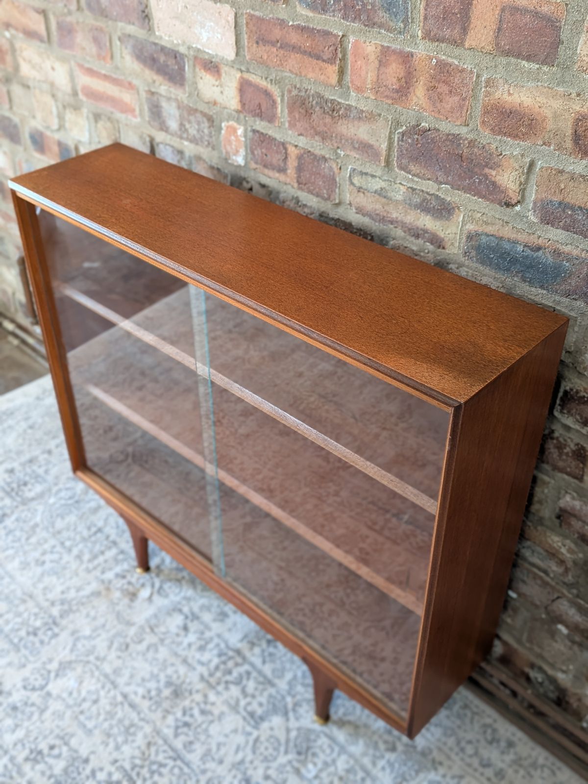 photo furniture Mid Century Modern Teak Glazed Bookcase & Display Cabinet By A.H. McIntosh, 1960s