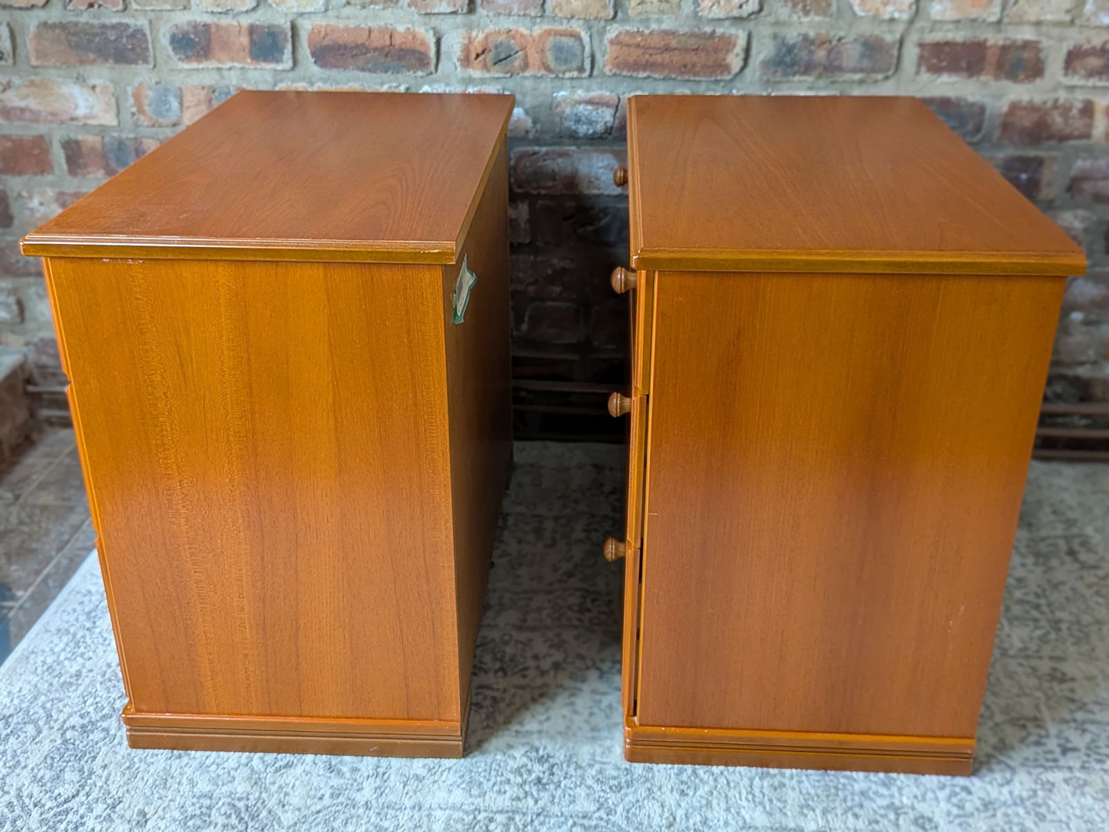 photo furniture Mid Century Teak "Albany" Chests Of Drawers By Stag   A Pair