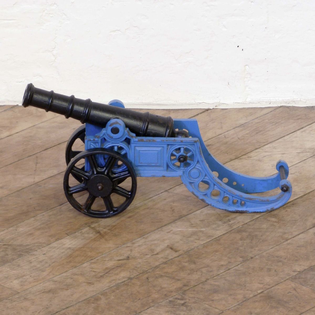 Pair Of Iron Cannons photo vintage