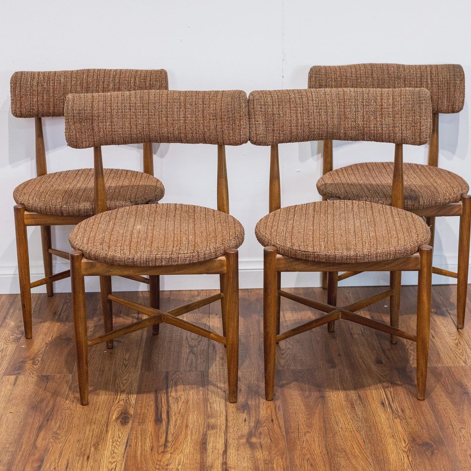 G Plan Fresco Teak Round Dining Chairs X4 By V. B. Wilkins photo furniture