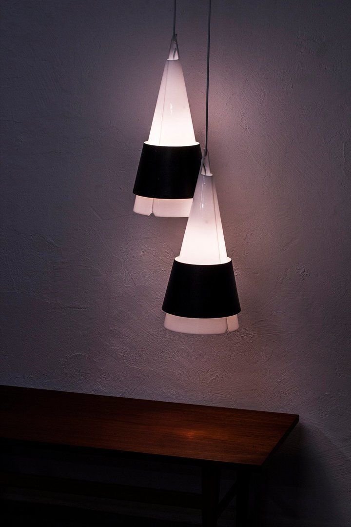 Rare "Struten" Pendant Lamps By Hans Bergström photo buy