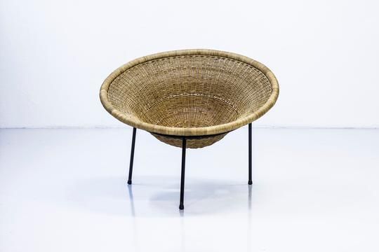 1950s Wicker Easy Chair By Sven Staaf photo 1980.0