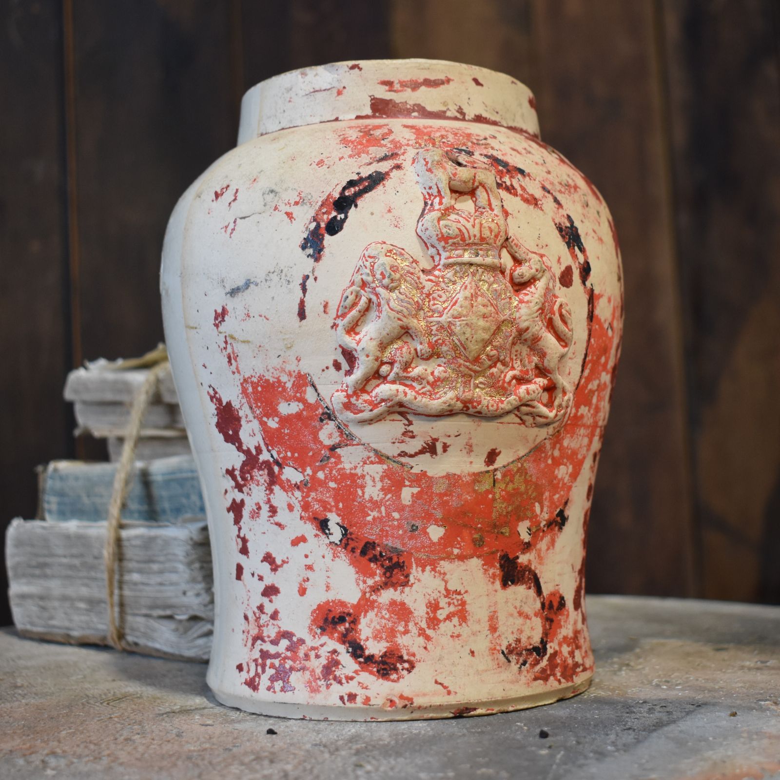 Antique Stoneglaze Tabacco Jar 19th Century Price Of Bristol Shop Display Pot photo vinterior
