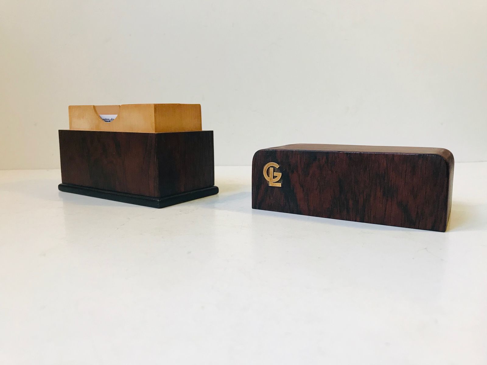 Vintage Danish Business Card Holder, 1960s photo for sale