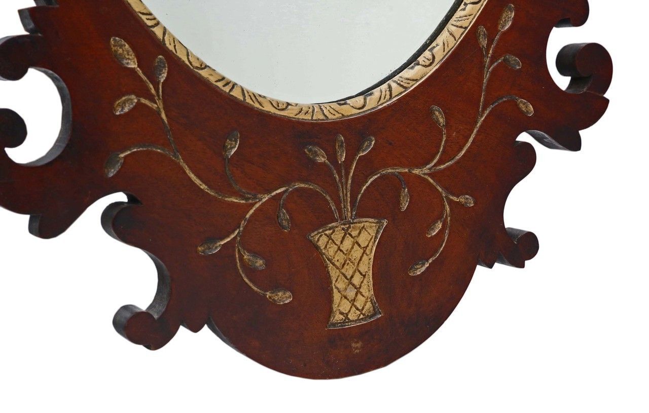 Mahogany And Gilt Wall Mirror photo Home Decor