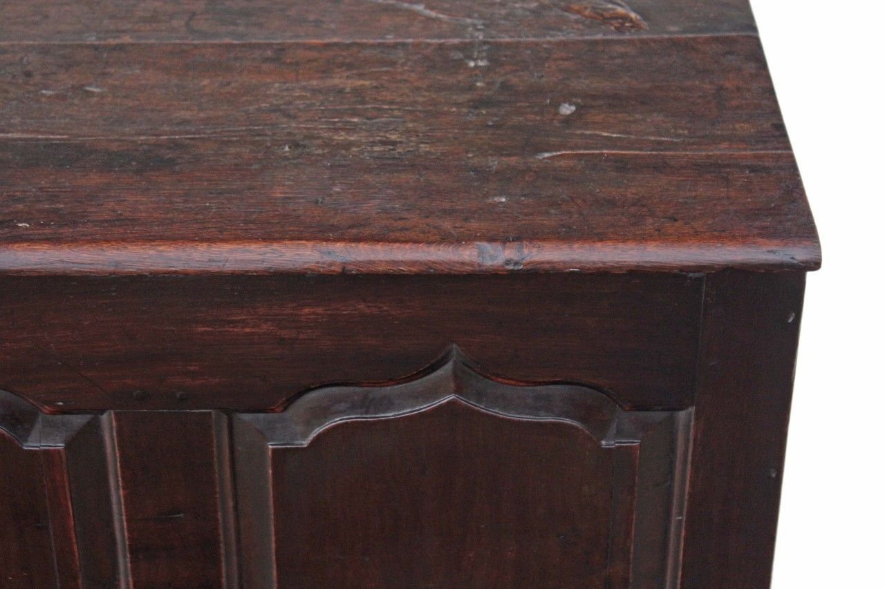 Georgian 3 Panel Oak Mule Chest Coffer photo 495.0