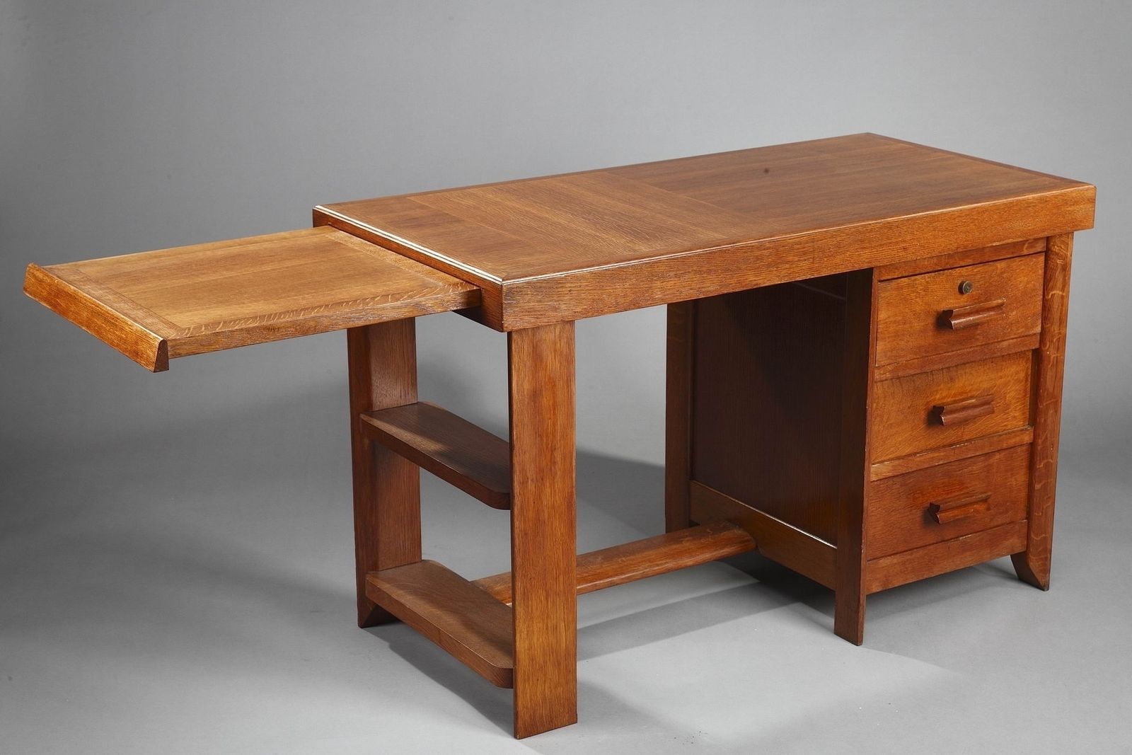 2537.0 Pierre Bloch & Charles Dudouyt Desk, 1950s photo