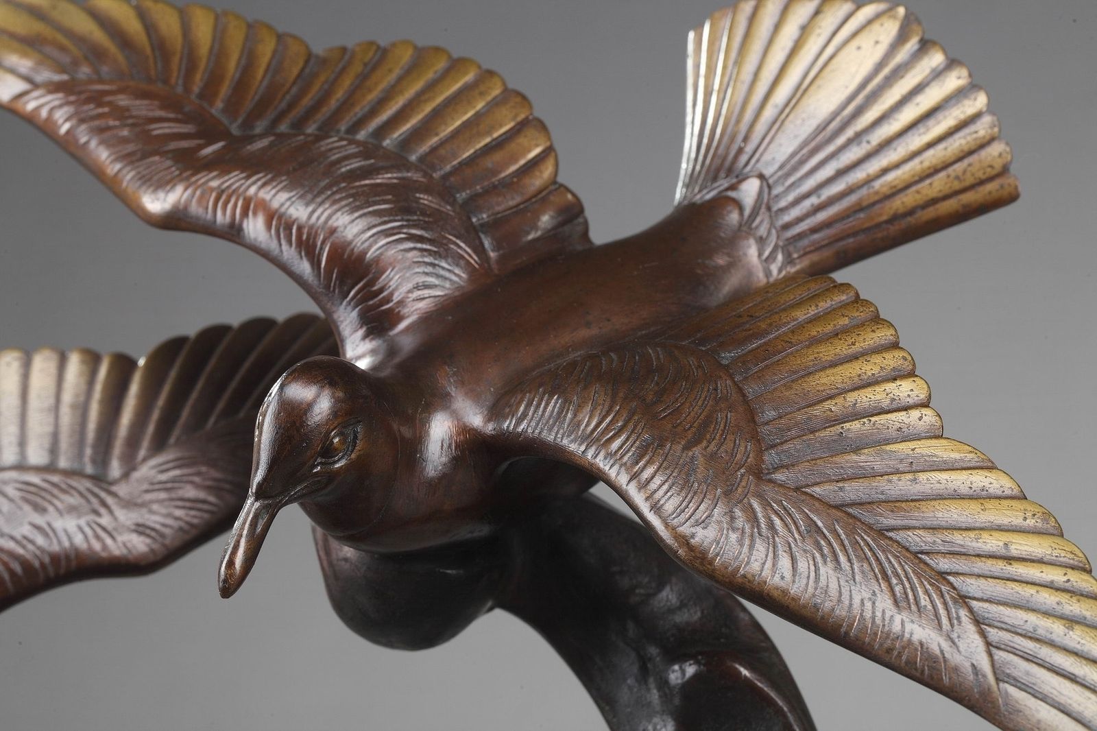 Statue en bronze « Flying Gulls » par Enrique Molins (espagnol, 1893-1958) photo vinterior