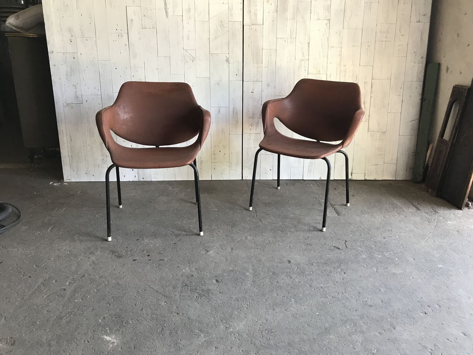 Vintage Chairs In Leatherette