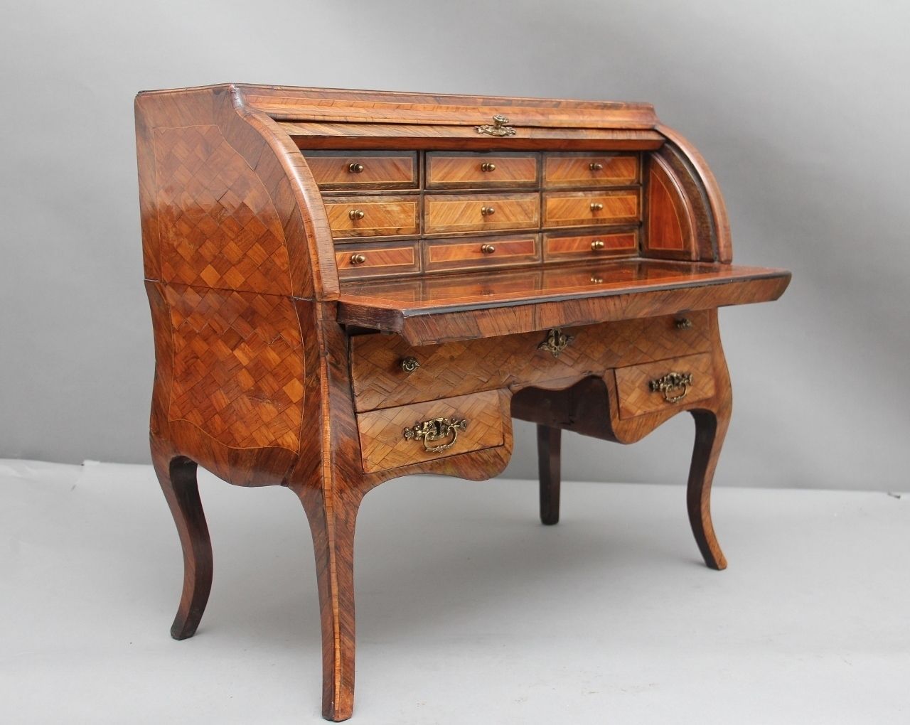 photo for sale 19th Century Parquetry Miniature Desk