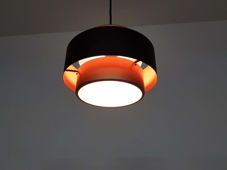 Jo Hammerborg “Juno” Pendant Light For Fog & Morup, Denmark 1960’s photo vinterior