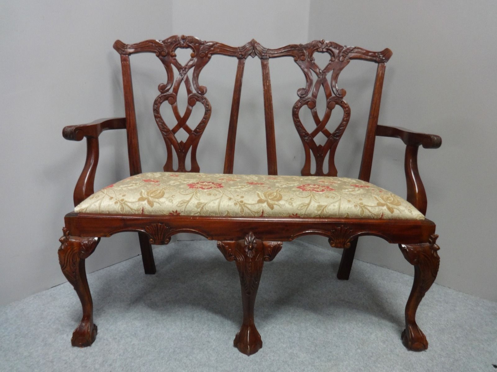 Two Seater Mahogany Sofa C.1930
