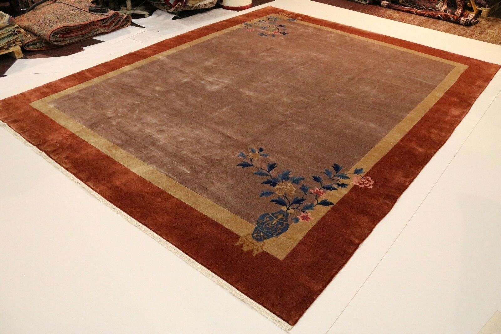 Beijing Around 1940 Fine Reimport USA Oriental Rug 4.67 X 3.73 photo furniture