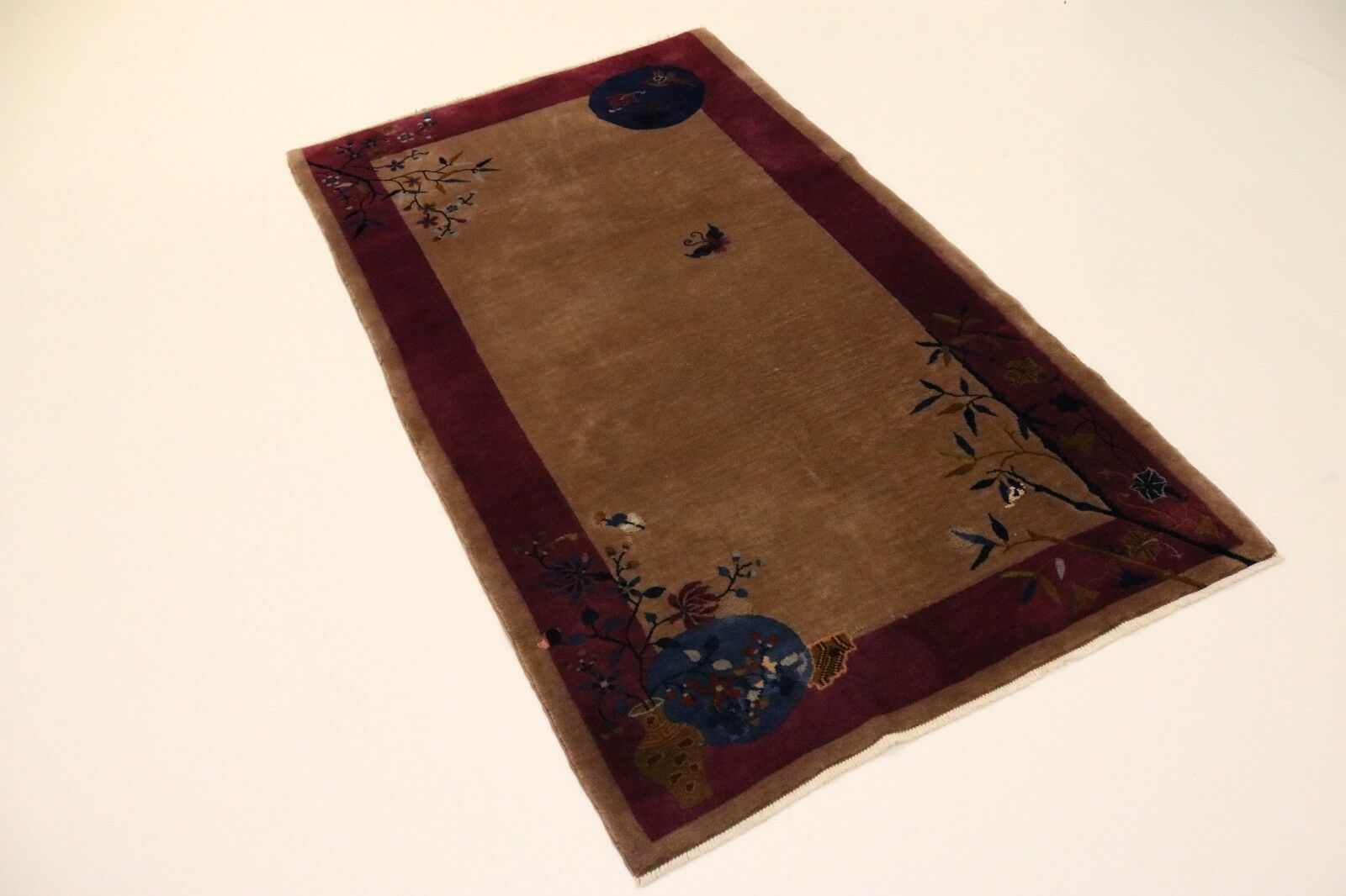 Beijing 1900 Reimport USA Oriental Rug 1.99 X 1.18 photo furniture