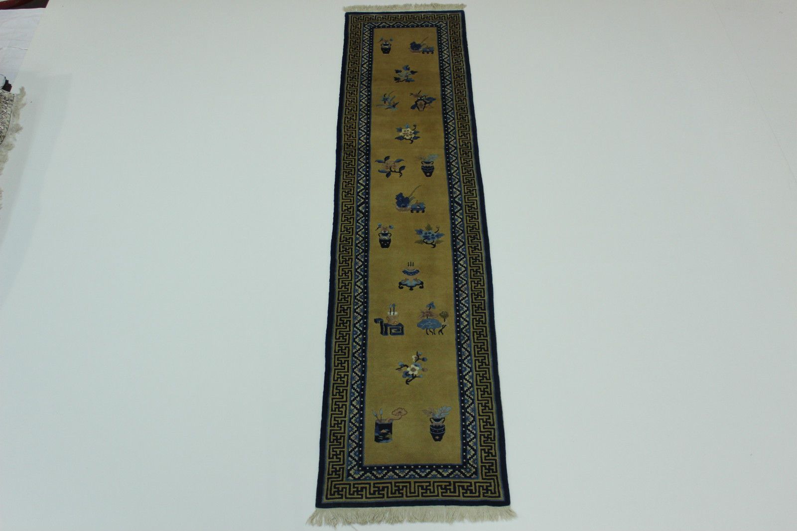 S.Antik Beijing Very Fine Oriental Rug 3,04 X 0,70 photo Textiles