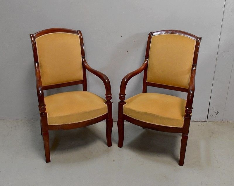 Pair Of Cuban Mahogany Armchairs   Late Eighteenth / Early Nineteenth