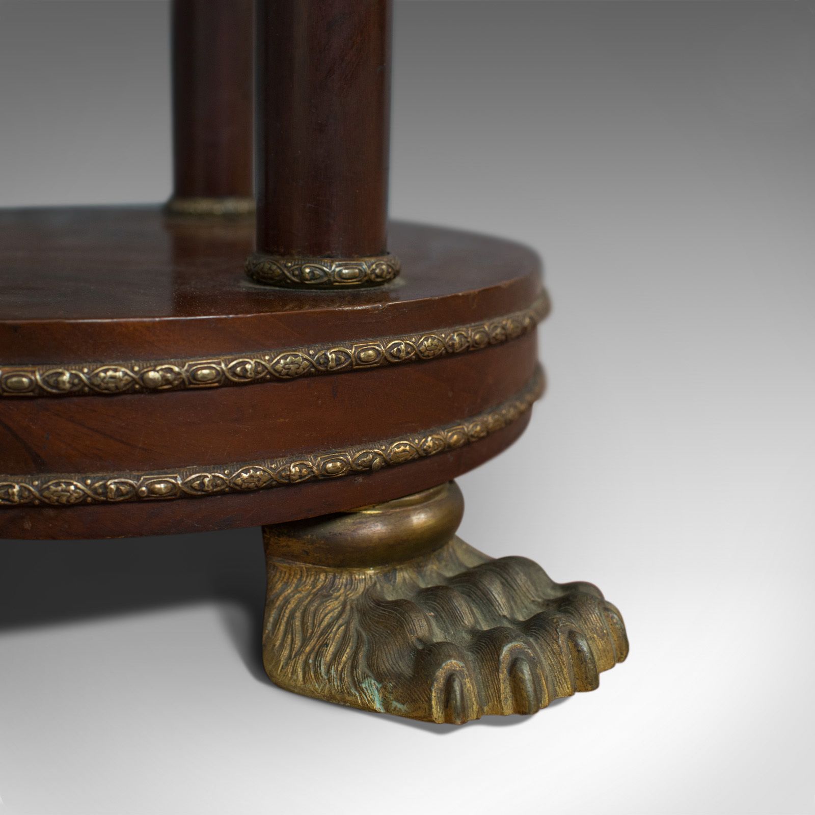 Antique Dumb Waiter, English, Victorian, Mahogany, Tiered, Empire, Circa 1880 photo furniture
