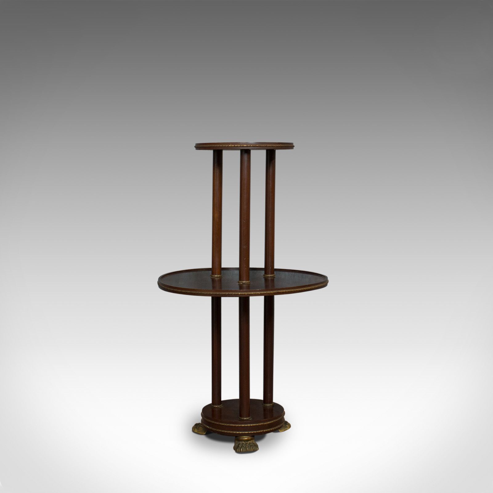 Antique Dumb Waiter, English, Victorian, Mahogany, Tiered, Empire, Circa 1880 photo Furniture