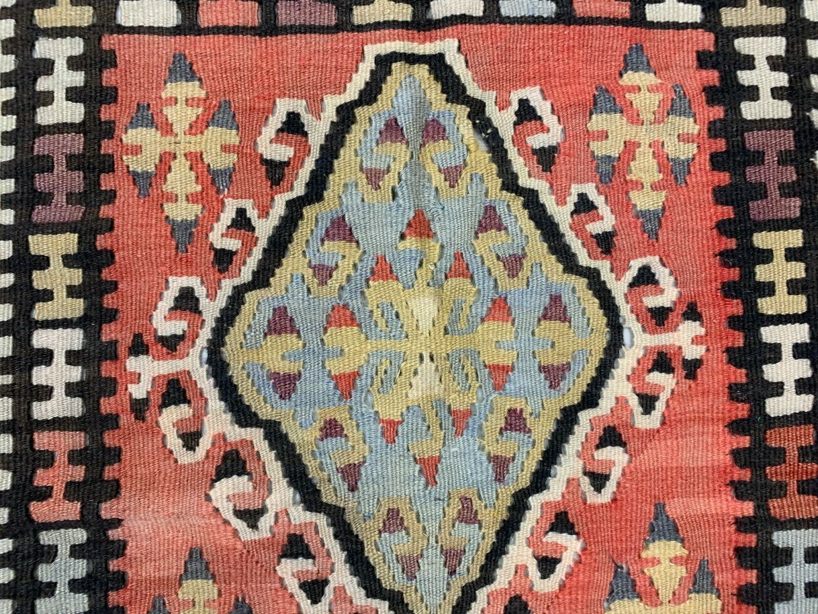 Vintage Turkish Kilim Kelim Rug 185x98cm Shabby, Country Home, Boho  Medium photo vinterior