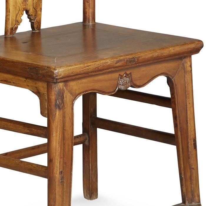 Pair Of Antique Yoke Back Side Chairs photo for sale