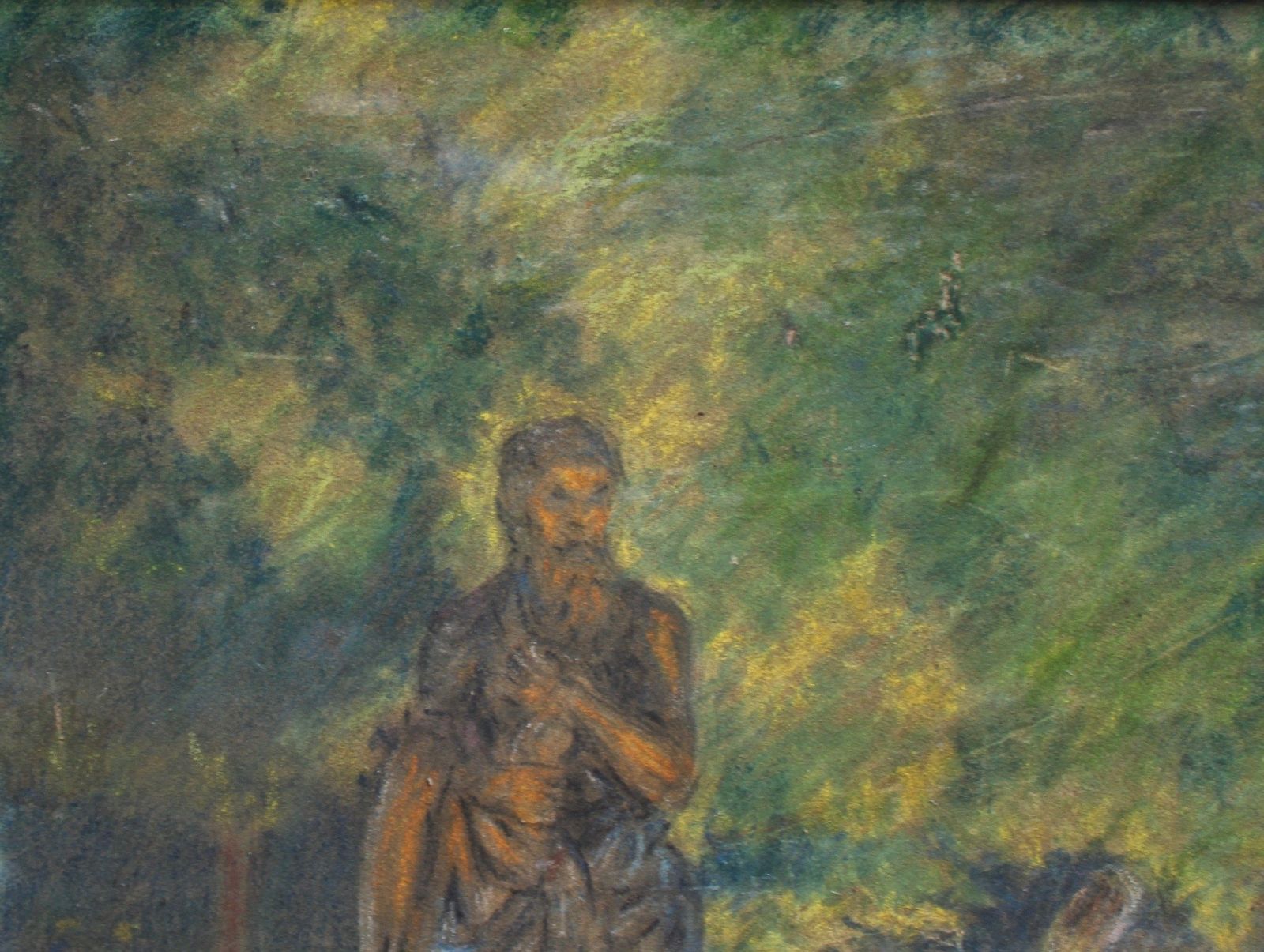'Painter In The Jardin De Luxembourg, Paris' French School (1919) photo Art
