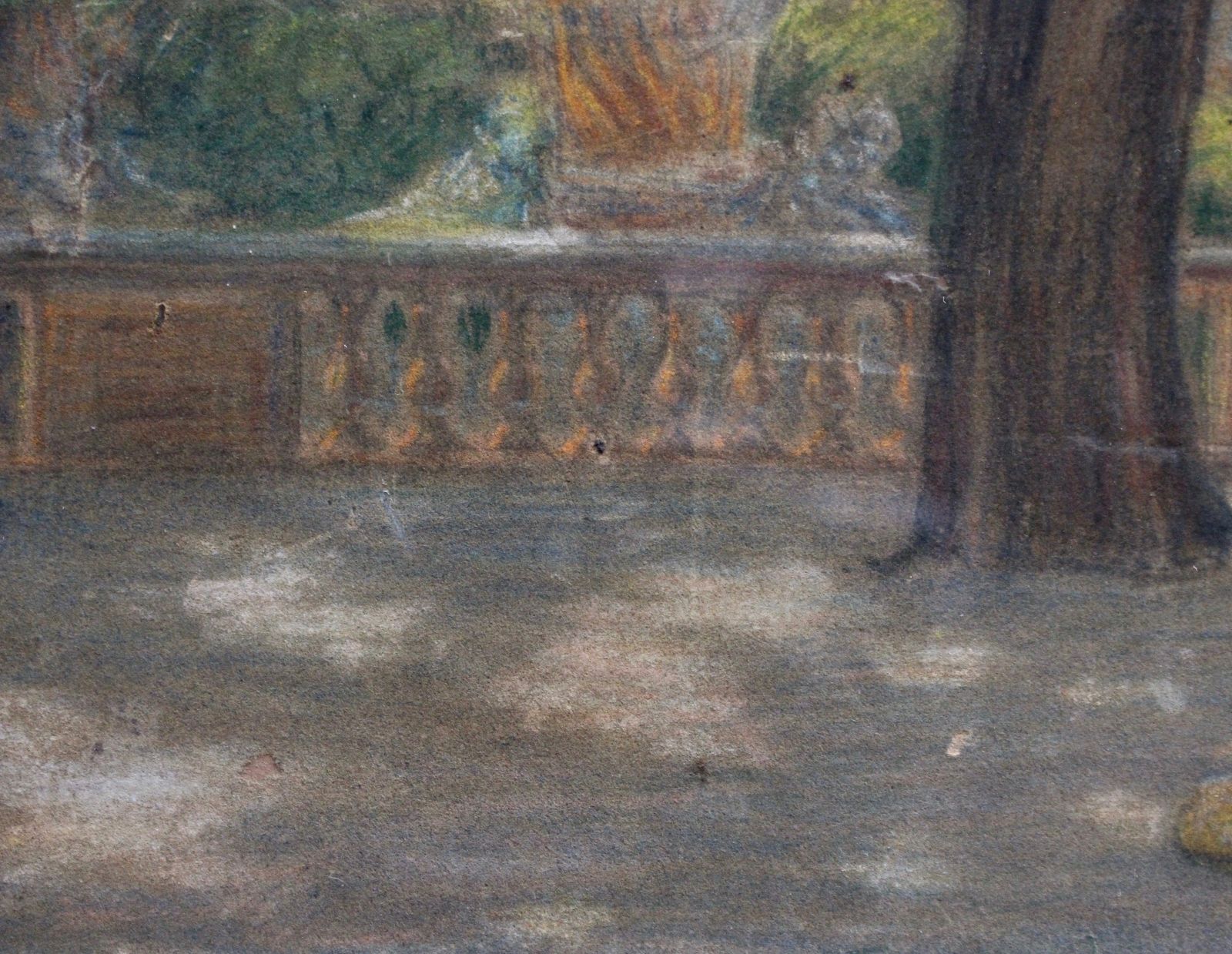 850.0 'Painter In The Jardin De Luxembourg, Paris' French School (1919) photo