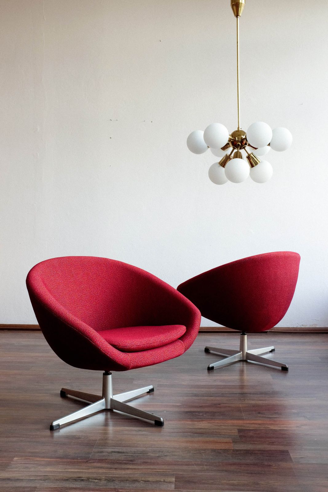 A Pair Of Vintage German Swivel Club Chairs, 1960s