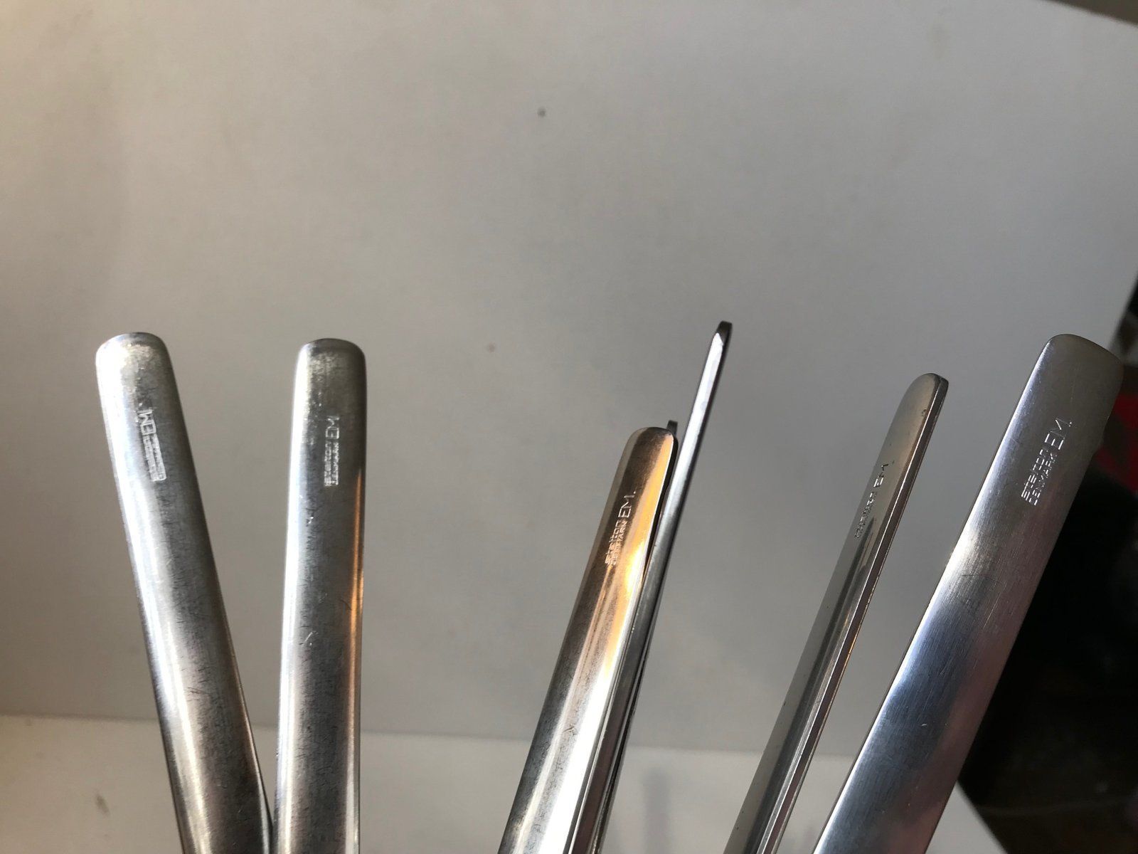 Scandinavian Modern Danish Steel Flatware Set By Erik Magnussen For Stelton, 1990s photo Home Decor