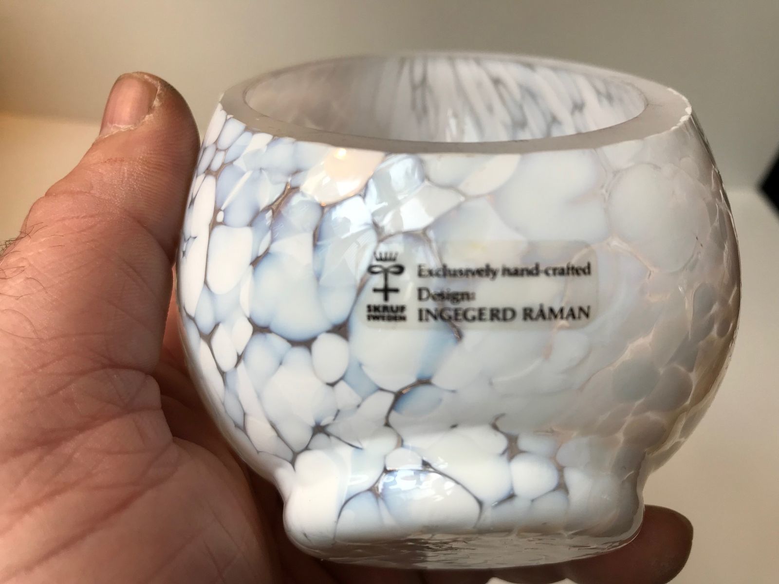 Half Egg Art Glass Candle Holders By Ingegerd Råman For Skruf, 1980s, Set Of 3 photo Home Decor
