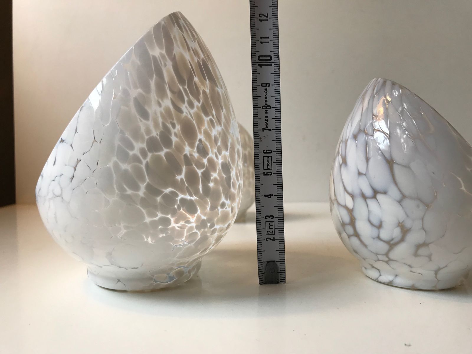 Half Egg Art Glass Candle Holders By Ingegerd Råman For Skruf, 1980s, Set Of 3 photo vinterior