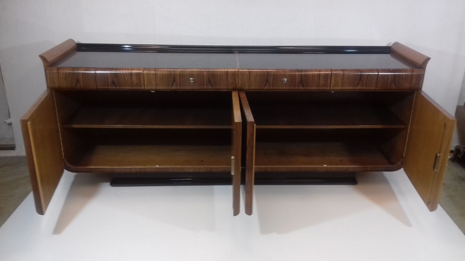 Furniture Set Of Art Deco Cabinet And Sideboard   Tulipan Designed By Jindřich Halabala, 1930´S. photo