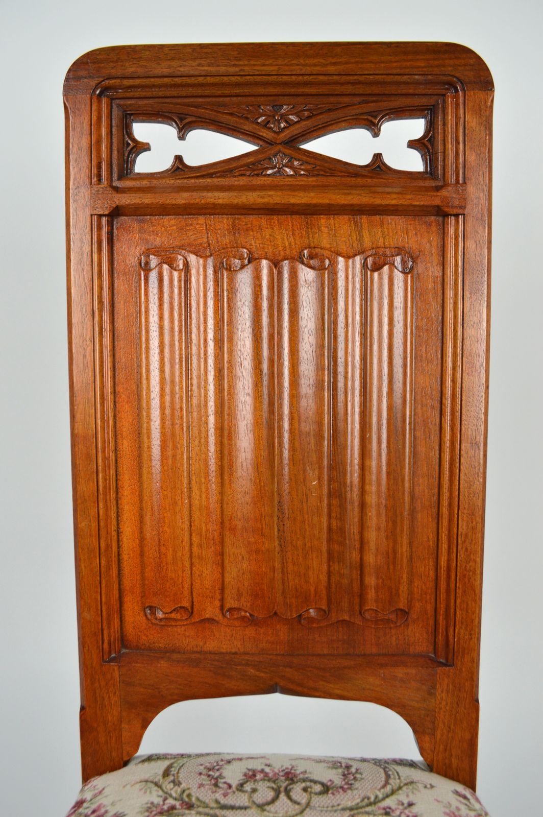 Pair Of Gothic Revival Chairs In Carved Walnut, France, Circa 1890 photo buy