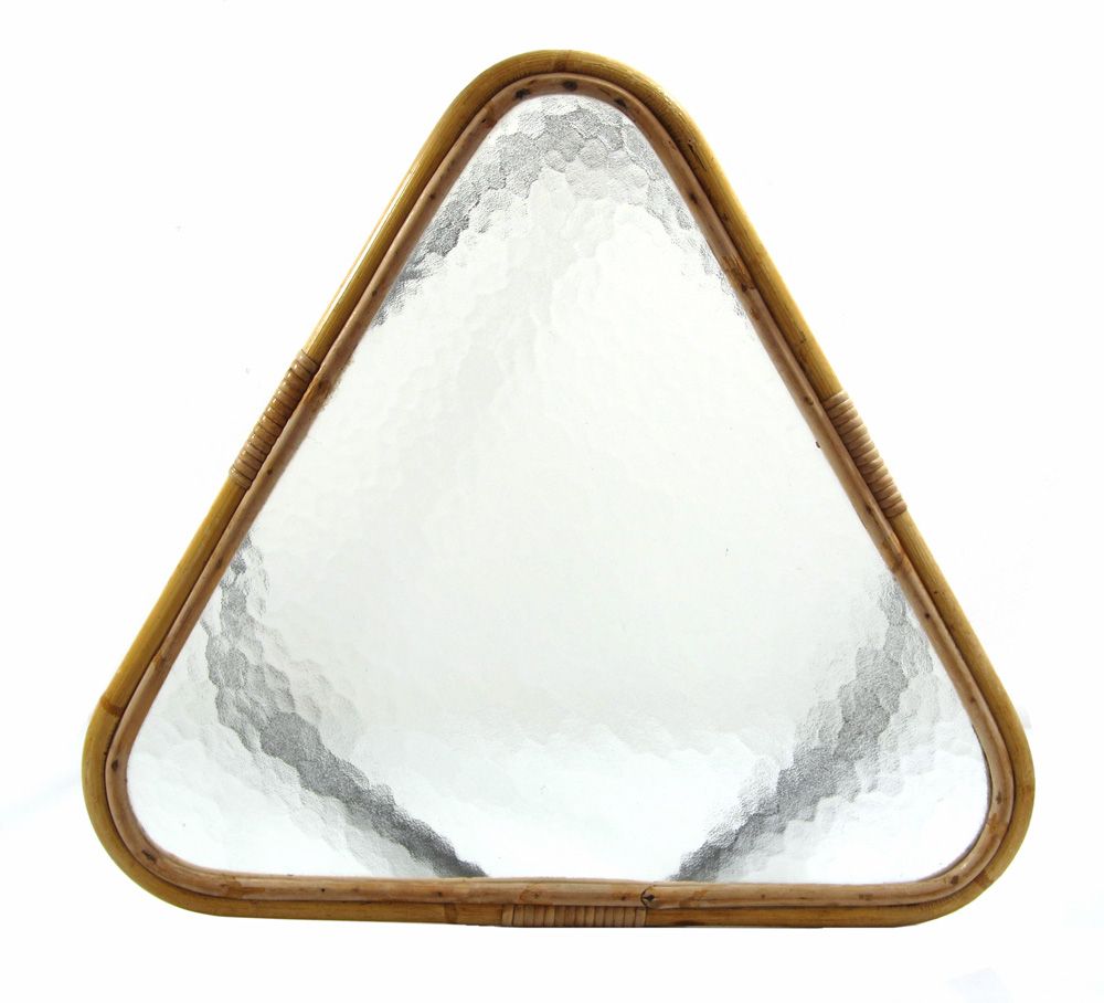 Dirk Van Sliedrecht Vintage 50s Design Driehoekige Glazen Tafel photo for sale