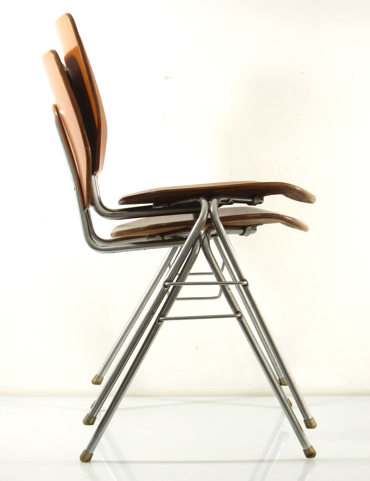 Danish Stackable Plywood Chairs, 1960 S photo 365.0