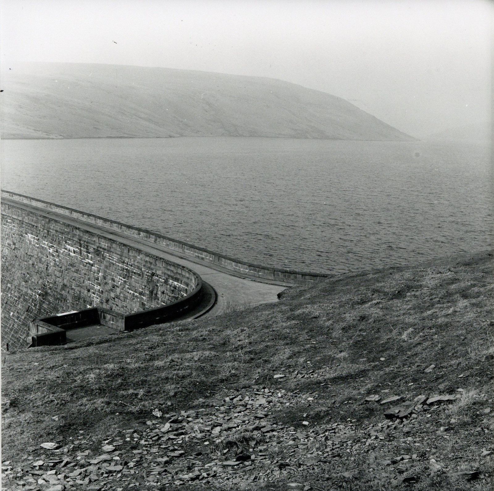 Rosemary Ellis Dam V Gelatin Silver Photograph Print For Book: Pipes And Wires 1975