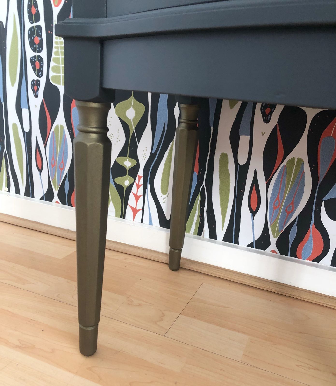 photo furniture Painted Dark Grey Vintage Wooden Sideboard By Strongbow