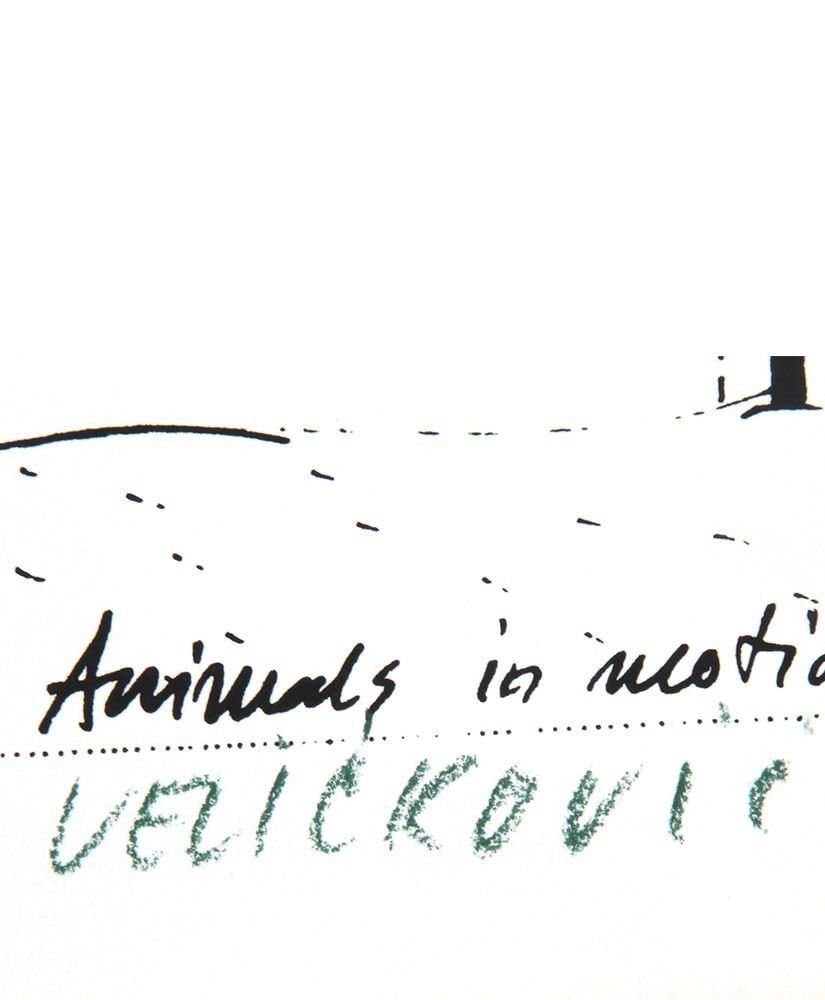 Screenprint   Vladimir Velickovic   Dog (Animal In Motion) photo for sale