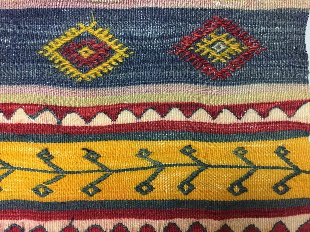Old Turkish Kilim Runner 202x90cm, Shabby Chic, Vintage Kelim Rug, Small Kilim photo vintage