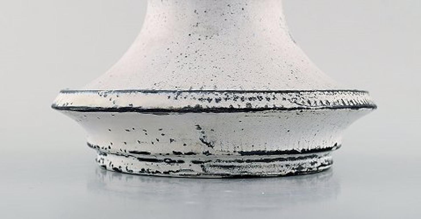 Svend Hammershøi For Kähler, Denmark, Large Candleholder In Glazed Stoneware photo Home Decor