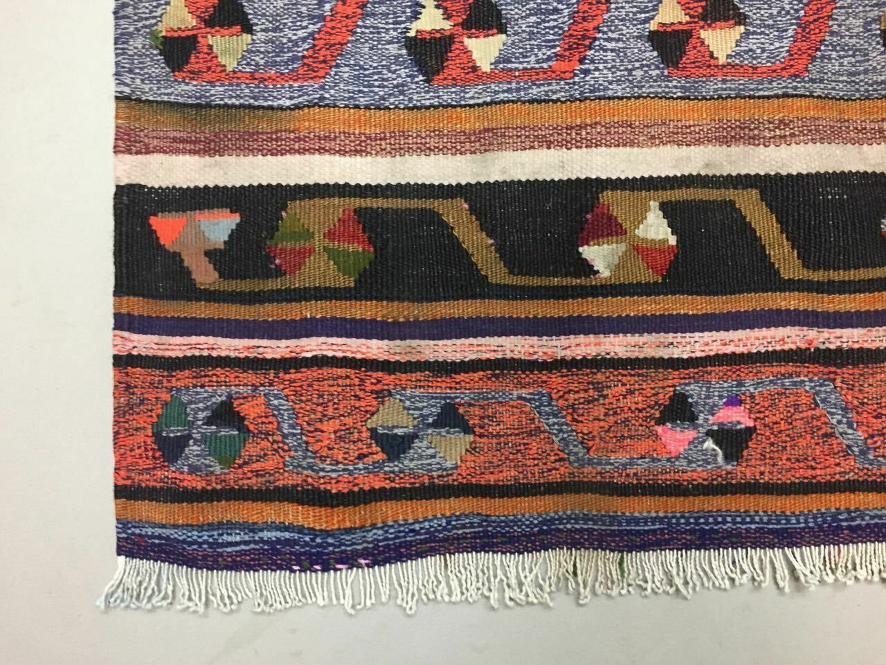 Tribal Turkish Kilim Rug Runner 180x82cm Shabby Vintage Old Kelim Rug photo vinterior