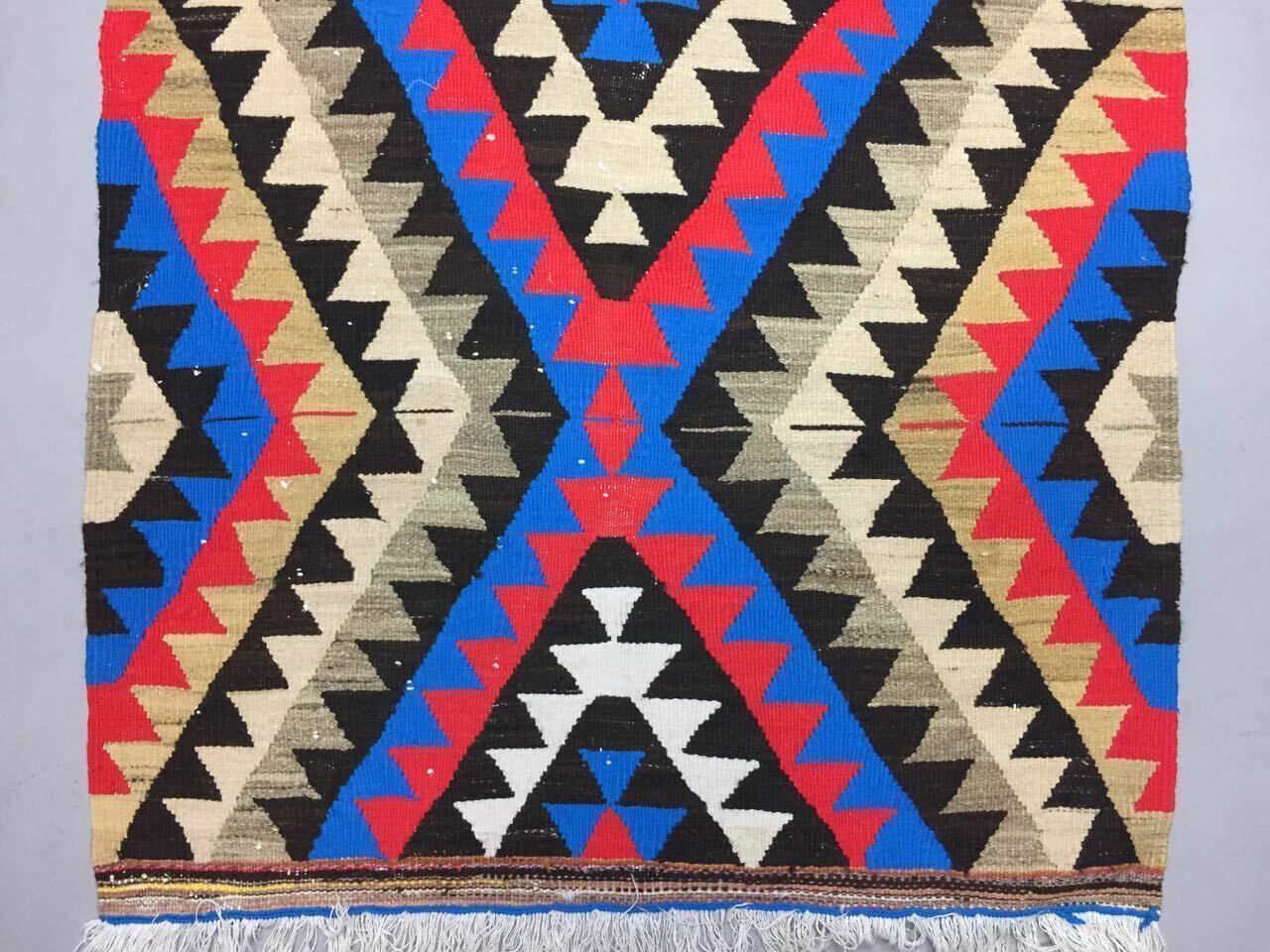 Tribal Turkish Kilim Rug Runner 230x95cm Shabby Vintage Old Kelim Rug photo 395.0