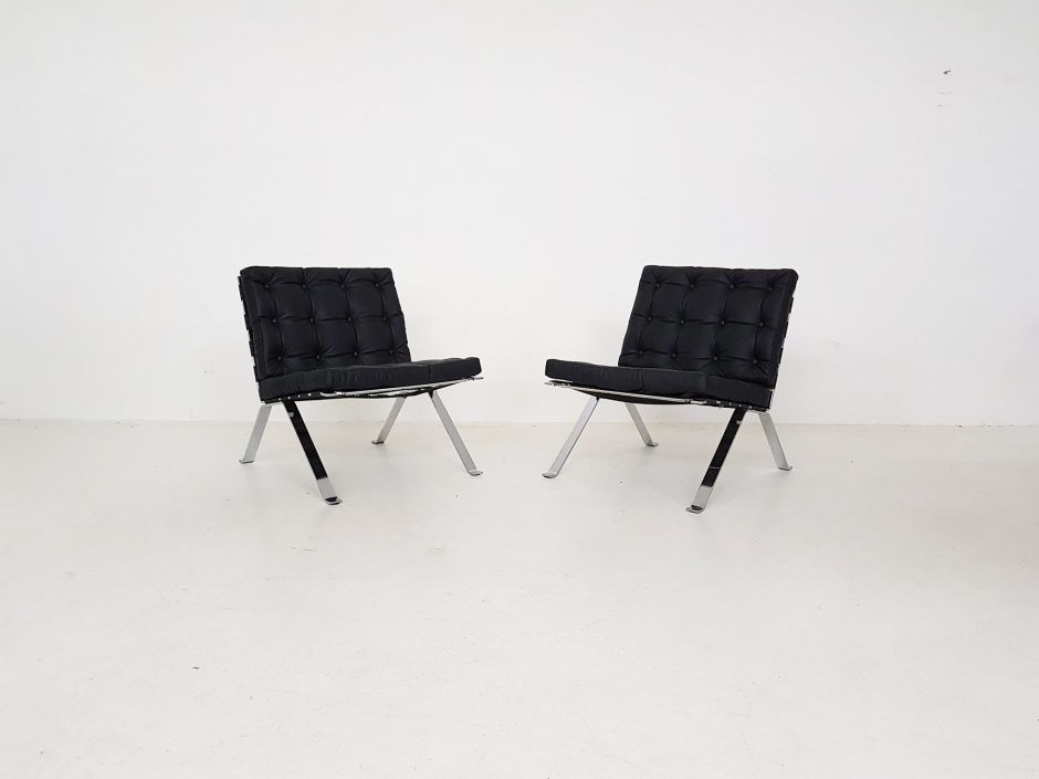 Set Of 2 Lounge Chairs Model Euro 1600 By Hans Eichenberger For Girsberger photo buy