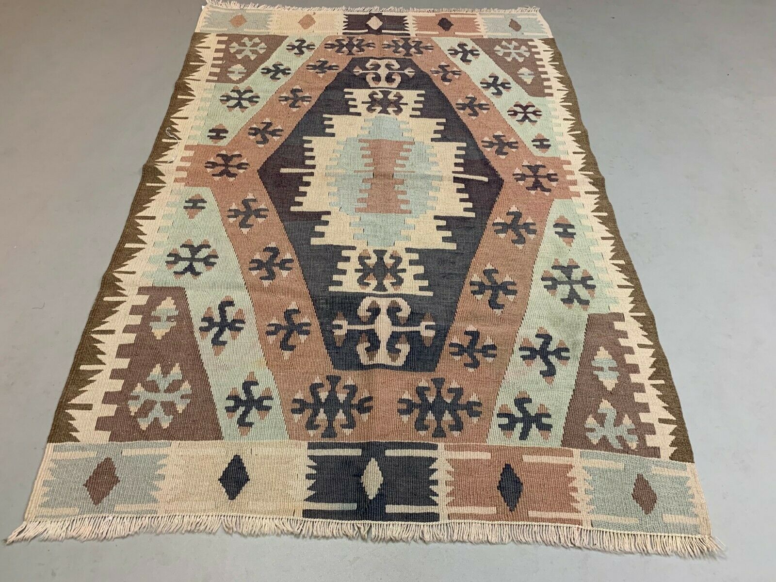 Vintage Turkish Kilim Kelim Rug 145x99cm Shabby, Country Home, Boho photo Textiles